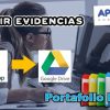 guardar trabajo en el portafolio de evidencias