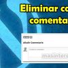 como eliminar cja de comentarios en wordpress